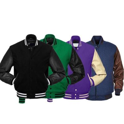 China Hot Sale Baseball Letterman Mens Hooded Custom Bomber Varsity Jacket QUICK DRY for sale