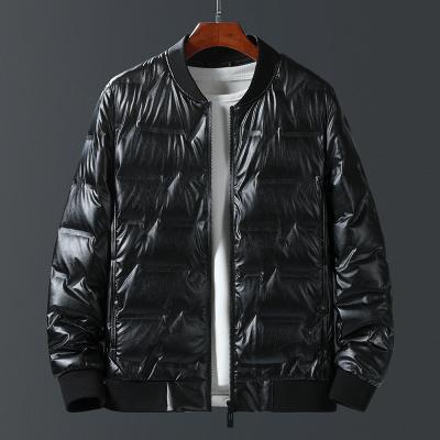 China Plus Size 2020 High Quality Fashion Winter Coat Men Shiny Stripper Down Jacket for sale