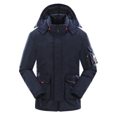 China Fashionable New Fashion Men Polyester Sustainable Wholesale Hoodie Padded Jacket Winter Style Heavy Jackets for sale