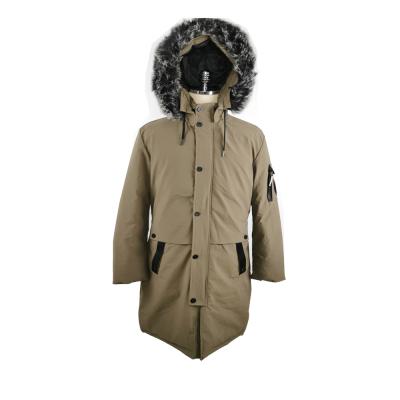 China Wholesale high quality plus size fur jacket stripper parka hooded jackets for men with new style long fresh design design for sale