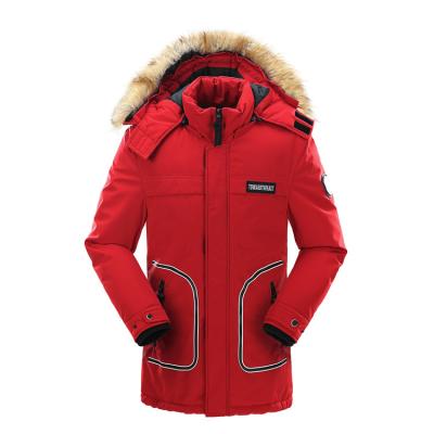 China New Fashion Viable Design Red Men's Heavy Jacket With Hoodie Coat for sale