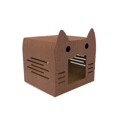 China 2018 New Design Cheap Colorful Indoor Cat House Cat Cottage Nice Quality Sustainable for sale