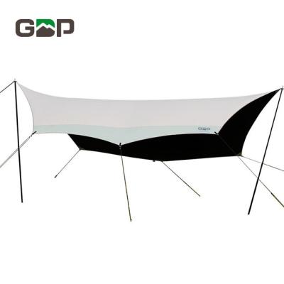 China UV-Resistant Outdoor Camping Sunshade Canopy Camping Shelter Beach Tent With Steel Pole for sale