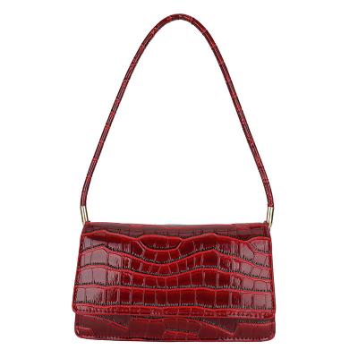 China Water proof design new bolsas women fashion handbags crocodile structured handbag bags pu leather handbag for ladies for sale