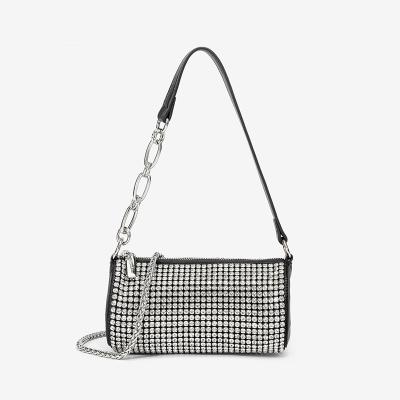 China New Waterproof Diamond Purse Hand Bill Shoulder Cross - Body Phone Chain Armpit Fanny Pack for sale