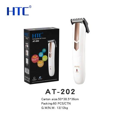 China Hotel HTC AT-202 New Design Rechargeable Personal Hair Trimmer Cordless Parts for sale