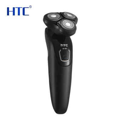 China Single Blade HTC Men Trimmer Razor Rechargeable Electric Waterproof Haircut Razor Single Blade GT-610 for sale