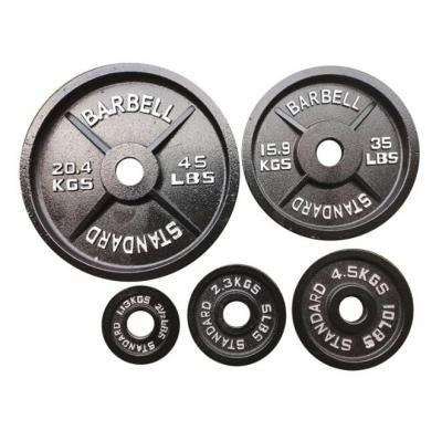 China Universal Cheap Weight Lifting Gym Cast Iron Weight Plates Set On Sale for sale