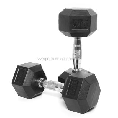 China Factory price best quality and cheap chinese rubber dumbbell 10kg for sale