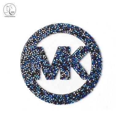 China Wholesale custom garment YunShang logo or bling text crystas rhinestone heat transfer for sale