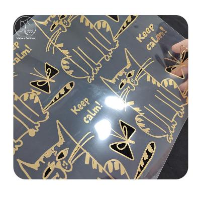 China Strong elasticity. Soft touch. Yunshang OEM Washable Hot Stamping Foil Heat Transfer Logo Custom Heat Transfers For T Shirts for sale