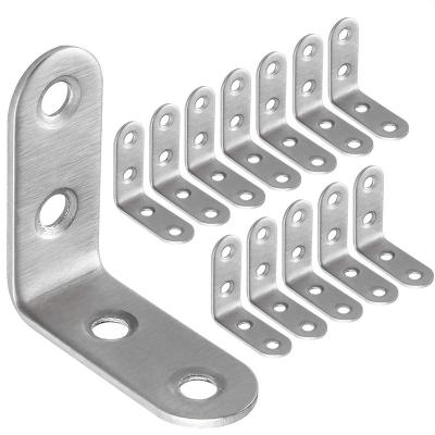 China Easy to Carry Stainless Steel 90 Degree Angle L Shaped Bracket Heavy Duty Metal Corner Brace Joint Bracket Fastener for sale