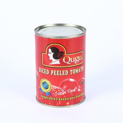 China Canned Delicious Italian Style Canned Vegetable Canned Tomato Chunk 2-3cm Te koop