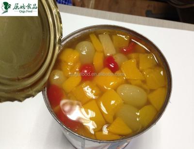 중국 425g canned canned fruit salad in syrup in tins 판매용