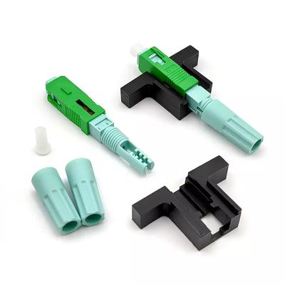 China Pre-Polished Connector FTTH SC IC FC UPC APC Single Mode Fiber Optic Fast Connector Fast Connector Cleaver for sale