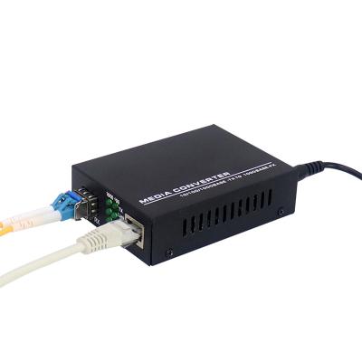 China High quality FTTH Ethernet 10/100/1000M fast fiber optic to rj45 media converter SFP media converter for sale