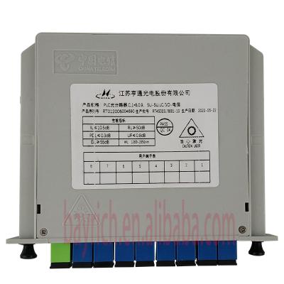 China Different models of FTTH fiber cassette type FTTH with SC/UPC connector 1x8 PLC splitter cassette optical fiber splitters for sale