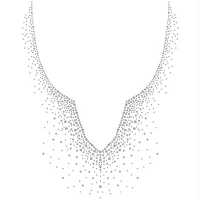 China Flatback Customized good quality necklace rhinestones crystal hotfix iron on clothes for sale