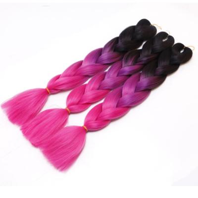 China African Braids Wigs Colorful Dirty Braid Wig, Gradient Color Large Chemical Fiber Braid, High Temperature Silk Dirty Braid for sale