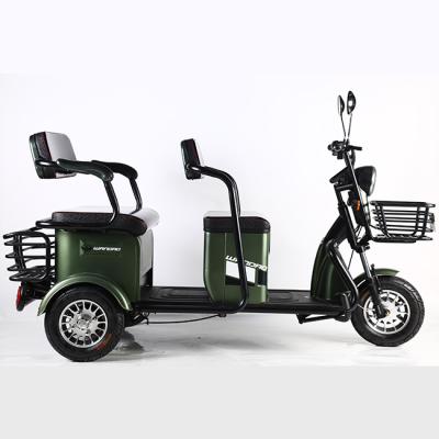 China High Quality Chinese Factory 48V 700W 3 Wheels Passenger Electric Tricycle For 2 Passenger With Big Basket Te koop