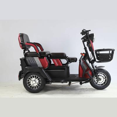 China Passenger 48V 500W 12Tube Middle And 3 Wheel Small Size Anti-theft Electric Tricycle For 3 Passengers With Big Display à venda