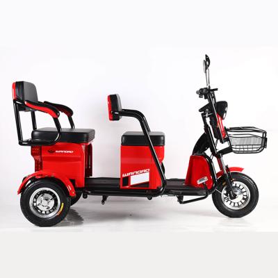 China Passenger 48V 500W 12Tube Anti-theft 3 Wheel Electric Tricycle for Two Passengers with Support Voice Prompts zu verkaufen