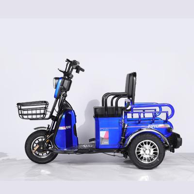 China Passenger 48V 500W 12 Tube 3 Wheels Electric Tricycle With Oversize HD Display For 2 Passengers à venda