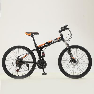 Chine Double Disc Brake Bicycle Steel Folding 26 Inch Mountain Bike Folding Mountain Bike à vendre