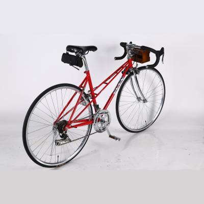 China Popular High Quality Women's 700c Carbon Steel Road Racing Bike for sale