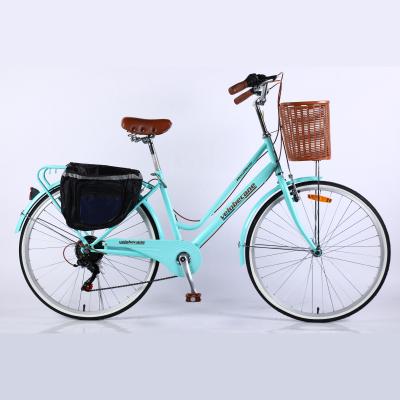 China Popular flat land China street city bike bicicleta 26 inch lady bikes for sale cheap and comfortable en venta