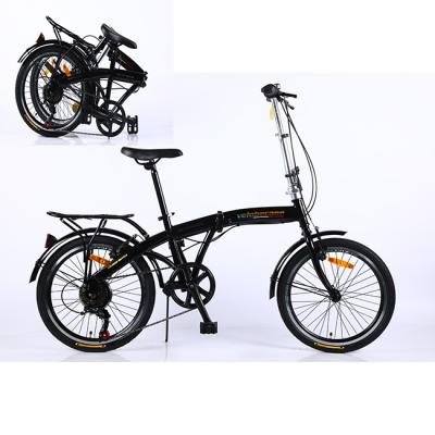 China NEW 20 Inch Steel Folding Hot Sale 7 Speed ​​V Brake Bike-Rear For 1 Person for sale