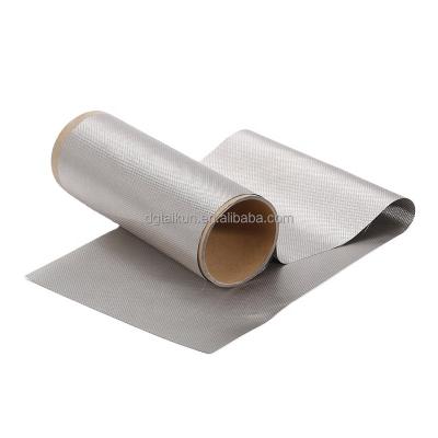 China Copper+nickel+polyester TK-LX-095D 5G Signal Shielding Cloth RFID IEM EMC EMF Conductive Fabrics For Faraday Cage for sale