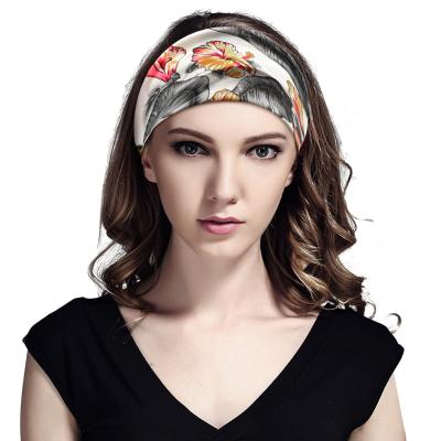 China Polyester+Rubber Hair Scrunchies Polyester+New Elastic Women Rubber Scrunchies Cotton Twist Hair Tie Dye Elastic Hair Bands Sports Yoga Turban Tie Dye Headbands for sale