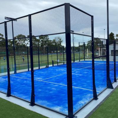 China High strength ultra clear court tempered glass padel padel glass toughened glass padel glass for sale