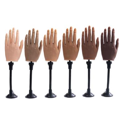 China Durable Nail Practice Hand For Manicure Tools Left Right Nail Training Practice Hand for sale