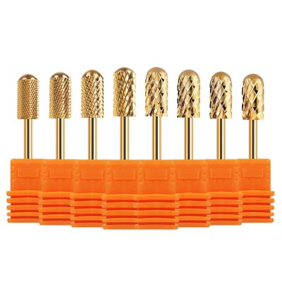 China Tungsten Carbide Gold Tungsten 5 in 1 Steel Drill Bit Tool 3/32 Steel Nail Folder Electric Nail Drill Bit for sale