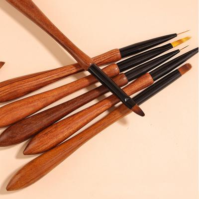 China NAIL Wholesale Nail Brushes Manicure Tool Nail Art Flower Painting Drawing Nail Brushes for sale