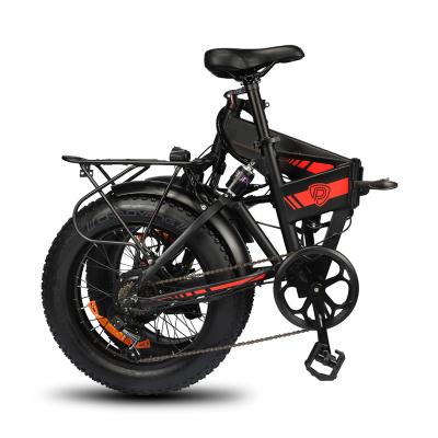 China Aluminum alloy 20 inch folding electric bicycle fat tire 48v motor foldable electric bicycle for sale