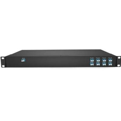 China Advanced 1RU Rack Mount 8 channels Duplex Dual Fiber CWDM Mux Demux Optical Networking Solution for sale