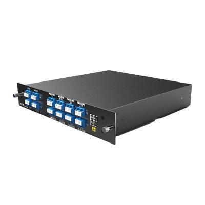 China 1U 8CH DWDM MUX/DEMUX with Monitor Port Dual Fiber LC LGX Rack Solution for sale