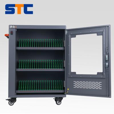 China 48 Ports USB School Tablet Museum E-reader Ipad Station Charging Combined Cabinet Cart with Wheels for sale