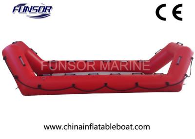 China High Performance Inflatable Rescue Boat , Red Towable Army Inflatable Boats for sale