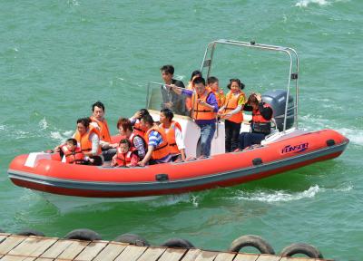 China Heavy Duty Inflatable RIB Boats Inflatable River Boats For Kids / Adults for sale