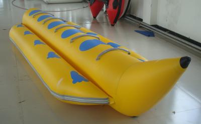 Cina Barca di banana gonfiabile metropolitana gialla del PVC della singola per gli sport acquatici in vendita