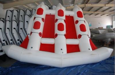 China Red 380cm Length Six Person Inflatable Flying Fish Boat With 10 Chamber for sale