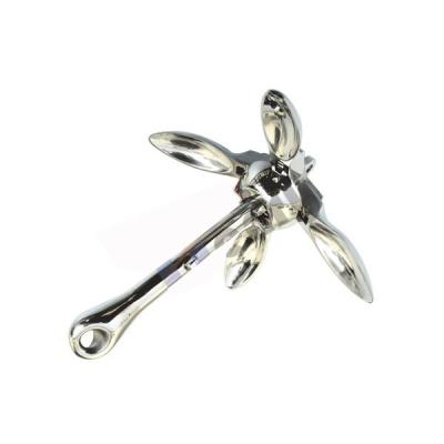 China 316 Stainless Steel Fordable Boat Anchor With 1.5kg Weight for sale