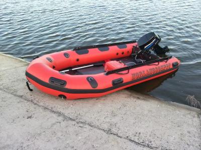 China Fast Inflation Red Color Water Rescue Boats 3.8 Meter For Fire Station for sale