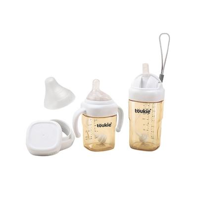 China BPA Free RTS Baby Milk Feeder Bottle Sippy Cup Storage Pot PPSU Wide Neck With Handle Baby Feeding Bottle for sale