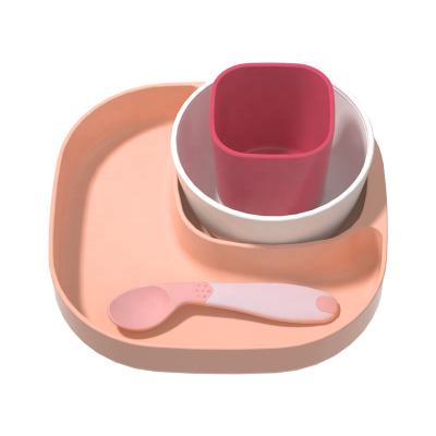 China 100% Eco-friendly Cute Baby Dish Dinnerware Sets For Kid Baby Dish Baby Feeding Set for sale