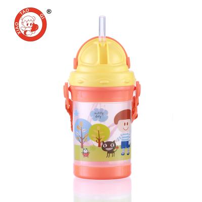 China Good Quality BPA Free PP Kids Water Cup Training CUP Baby Sippy Cup With Weighted Straw for sale